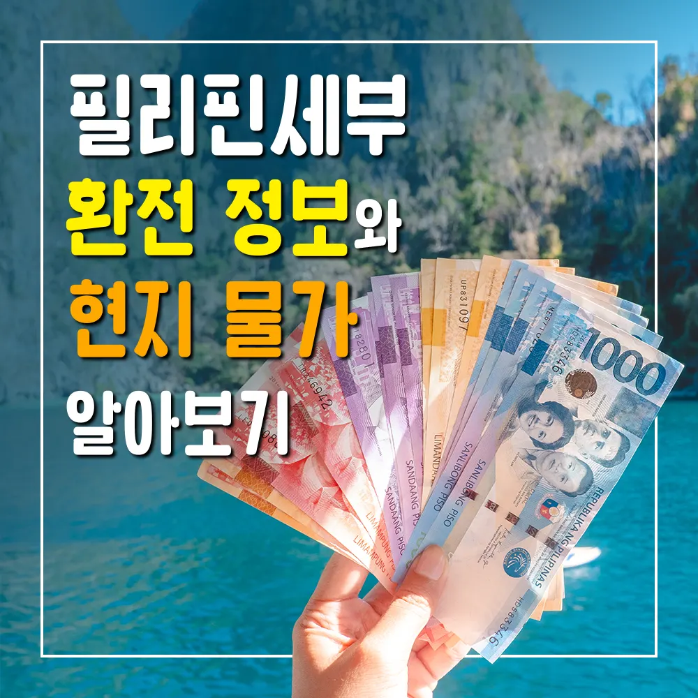 필리핀 세부 환전 장소 정보와 현지 물가 알아보기