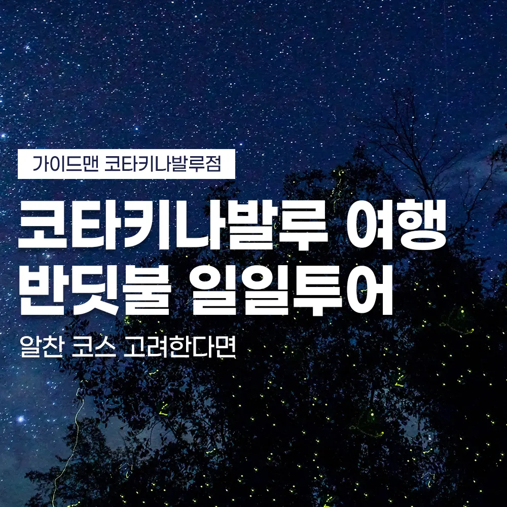 코타키나발루 여행 반딧불 일일투어 알찬 코스 고려한다면