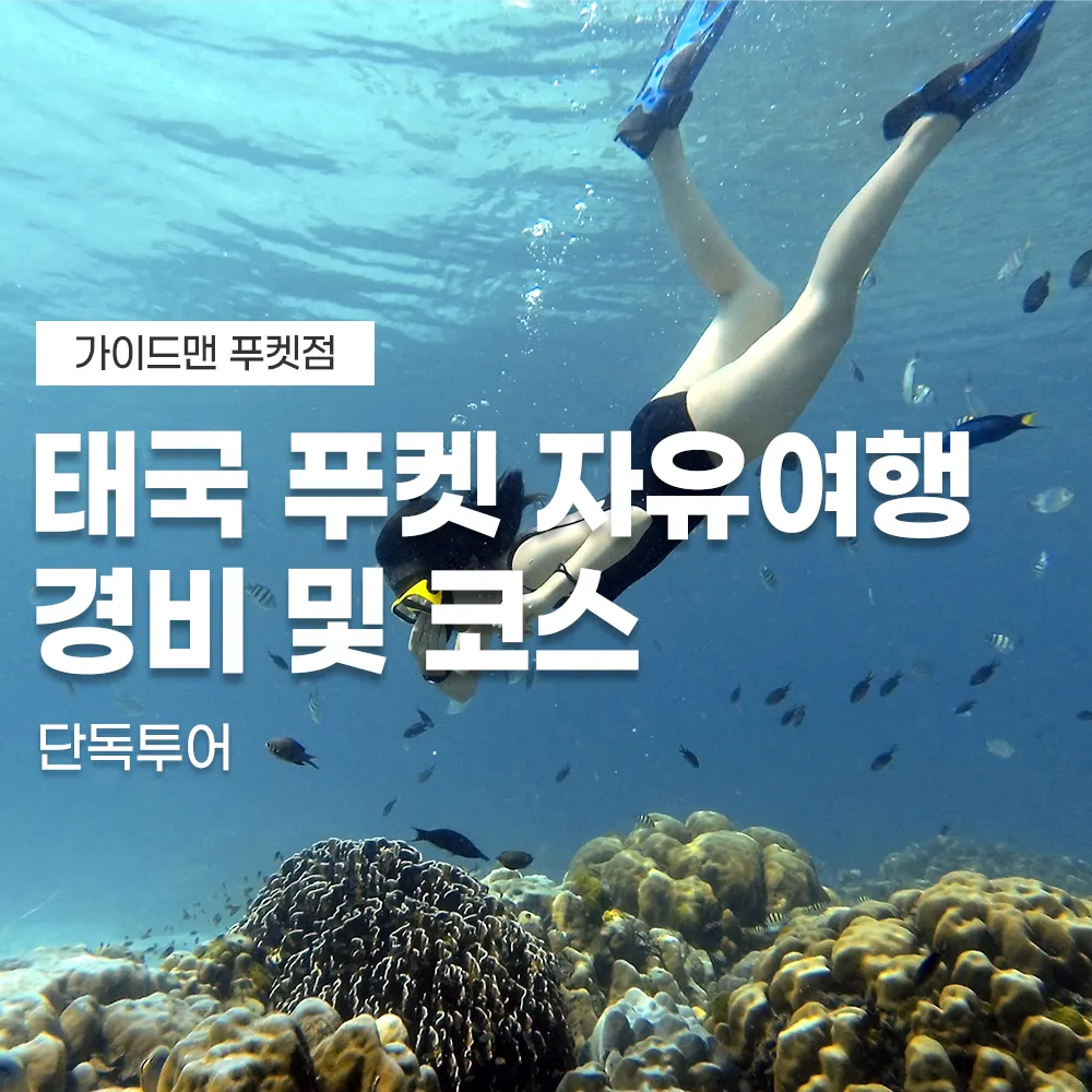 태국 푸켓 자유여행 경비 및 코스 단독투어