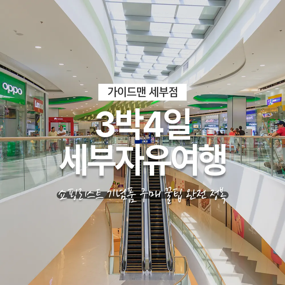 3박4일 세부자유여행 쇼핑리스트 기념품 구매 꿀팁 완전 정복
