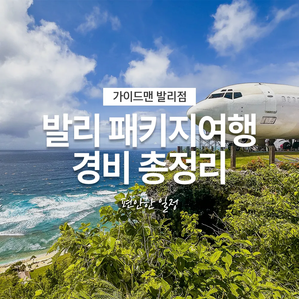 인도네시아 발리 패키지여행 경비 총정리 편안한 여정