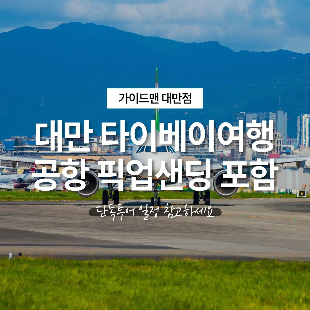 대만 타이베이여행 공항 픽업샌딩 포함 단독투어 일정 참고